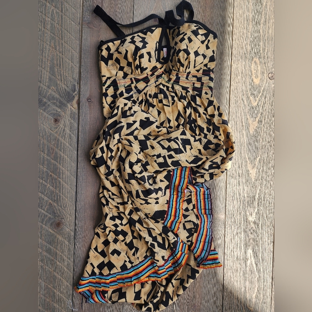Anthropologie Plenty By Tracy Reese SILK Maxi Dress with Sz 2